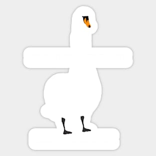 It's just the one swan actually police meme Sticker